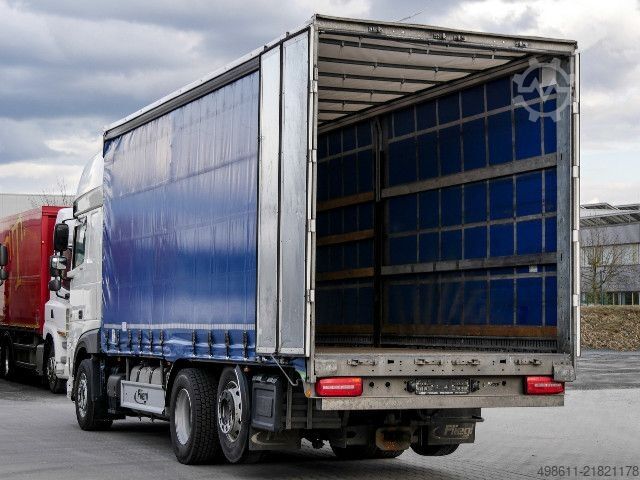 Flatbed truck with tarp DAF XF 530 FAN SSC PLANE INTARDER + ANHÄNGER 38 STELL