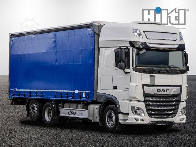 Flatbed truck with tarp DAF XF 530 FAN SSC PLANE INTARDER + ANHÄNGER 38 STELL