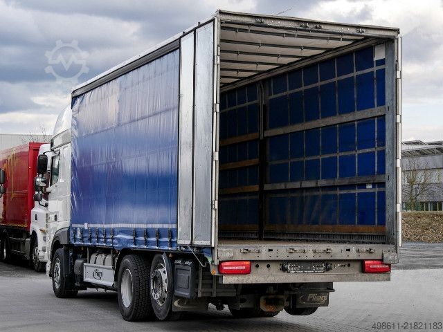 Flatbed truck with tarp DAF XF 530 FAN SSC PLANE INTARDER + ANHÄNGER 38 STELL