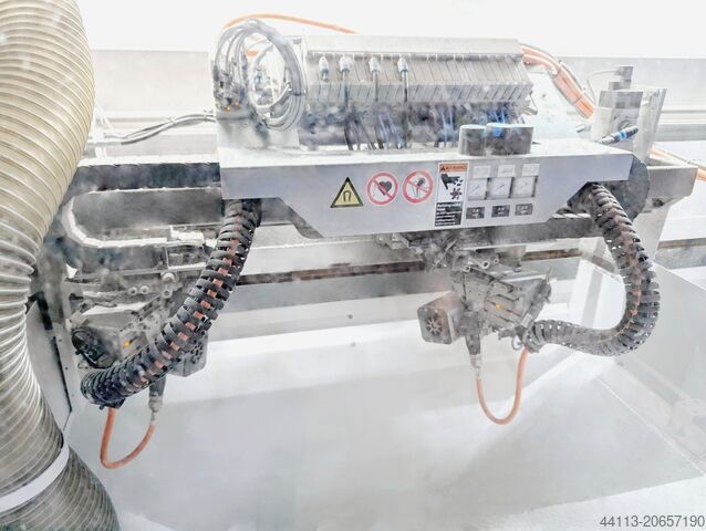 LINE (4-SIDES) of SIZING & EDGE BANDING HOMAG EdgeTeq D-610 (KFL 525 + KFL 526) + TBL