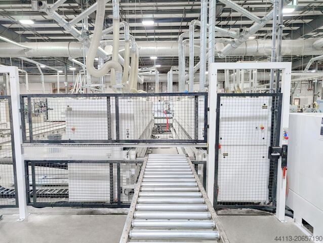 LINE (4-SIDES) of SIZING & EDGE BANDING HOMAG EdgeTeq D-610 (KFL 525 + KFL 526) + TBL