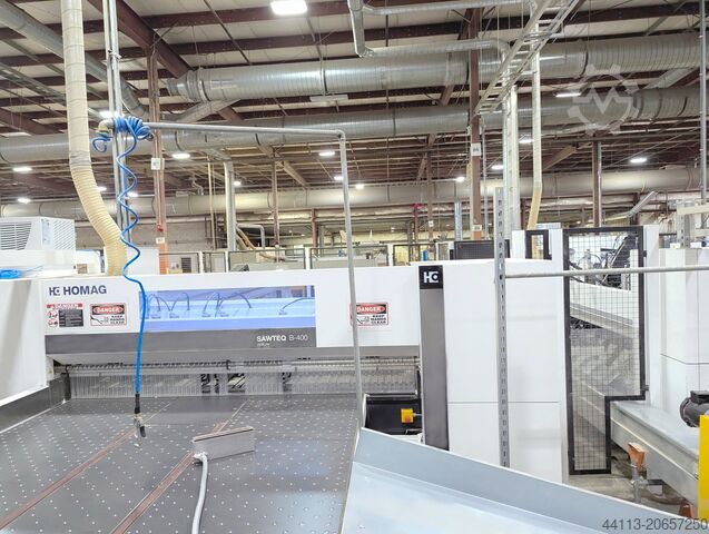 PLATTENAUFTEILSAeGE WINKELANLAGE -SawTeq HOLZMA (HOMAG GROUP) SawTeq B-400 (HKL 400/43/22/16/L) Profil