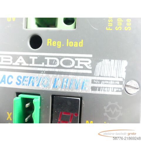 Component Baldor DBSC1005-24-AAAW Servoantrieb INPUT ID/No: 27991G SN: 2598MG13850
