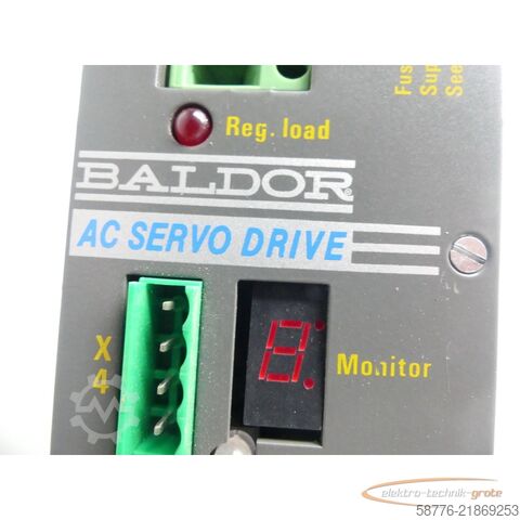 Component Baldor DBSC1005-24-AAAW Servoantrieb INPUT ID/No: 27992G SN: 1698MG09743