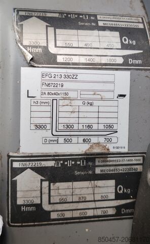 Elektrisch – 3 Räder Jungheinrich EFG 213 LI ION 2022y/ 3.3m/ 8561h/ 4v
