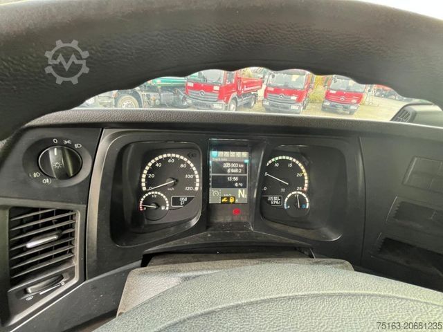 Flatbed truck MERCEDES-BENZ Antos 2542 6x2 Pritsche Heckkran Hiab XS 177 Fun