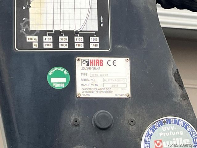 Flatbed truck MERCEDES-BENZ Antos 2542 6x2 Pritsche Heckkran Hiab XS 177 Fun