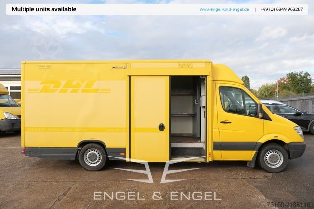 Box van mercedes-benz SPRINTER 310 CDI MAXI EURO-5 KOFFER REGALE KAMERA DURCHGANG