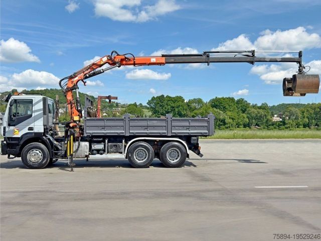 Tipper truck IVECO TRAKKER 410*Kipper 5,20m*ATLAS 165.2E * FUNK/6x4