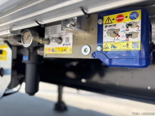 Walking floor semitrailer LEGRAS SBS 2220 Schubboden 90 m3 SAF Liftachse