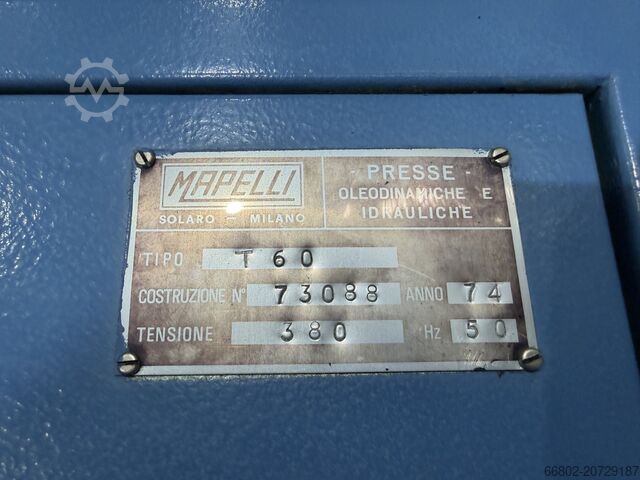 Vulkanisierpresse Mapelli T60