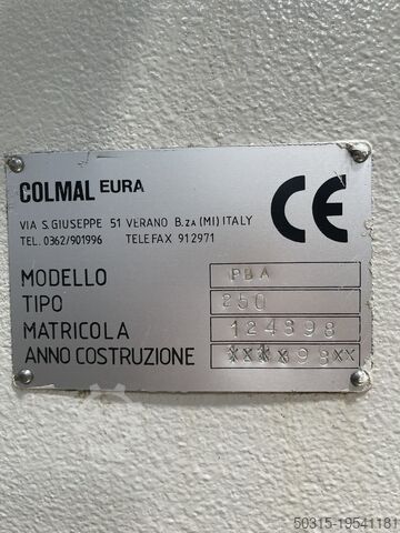 COLMAL hydraulic press brake 3000x250 tons