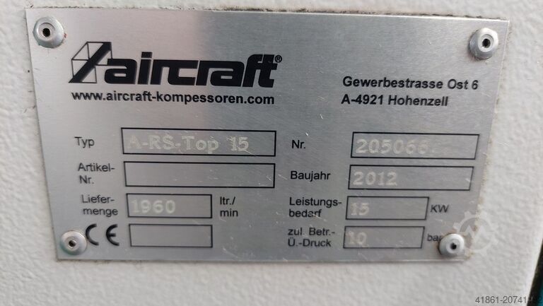 Schraubenkompressor-Anlage AIRCRAFT A-RS-Top 15