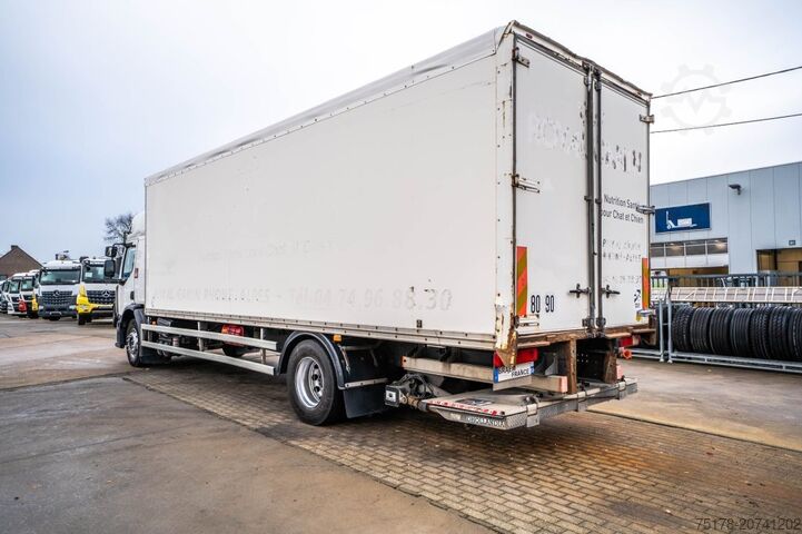 Box body RENAULT D 19 280 WIDE + DHOLLANDIA 3 T.