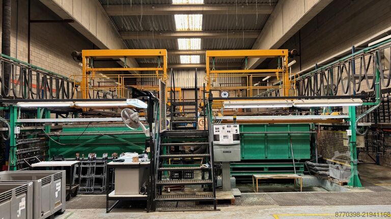 Trivalent chrome plating installation Surtech Cromadora automática en U adaptada a cro