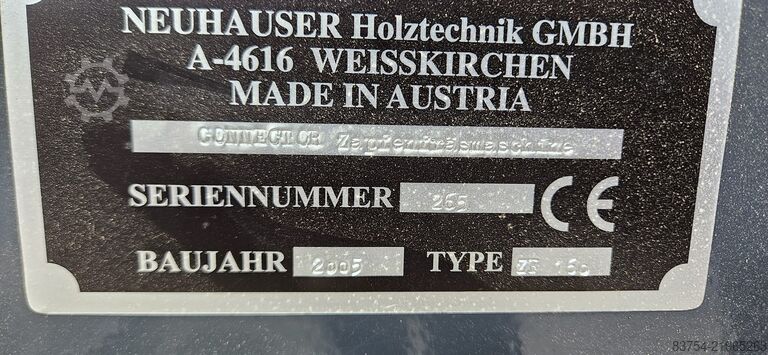 Tenoning machine - double hole borer Neuhauser Fürlinger 