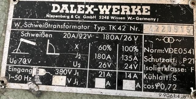 Welding transformer DALEX TK 42