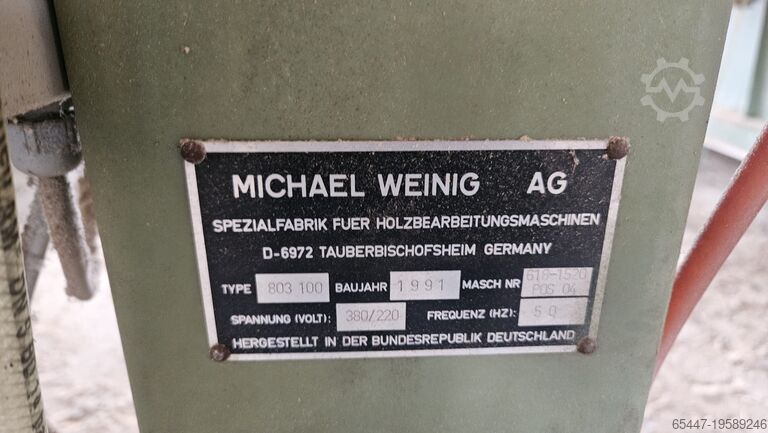 Board formatting line Weinig, Haist h22al