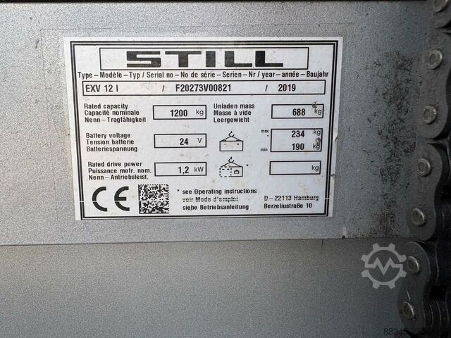 VS-23103 Elektrischer Hochhubwagen Still EXV12I STILL EXV12I
