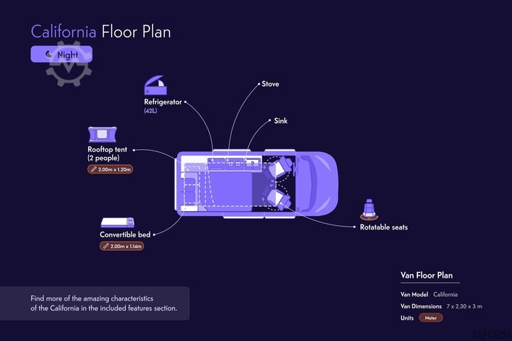 Wohnmobil Volkswagen California Ocean 2022 | Automatico | Tetto a soffietto
