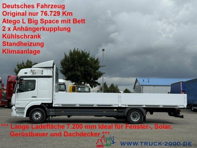 LKW mit Pritsche (offen) Mercedes-Benz Atego 1227 Big Space Großes Haus 7,2m Pritsche