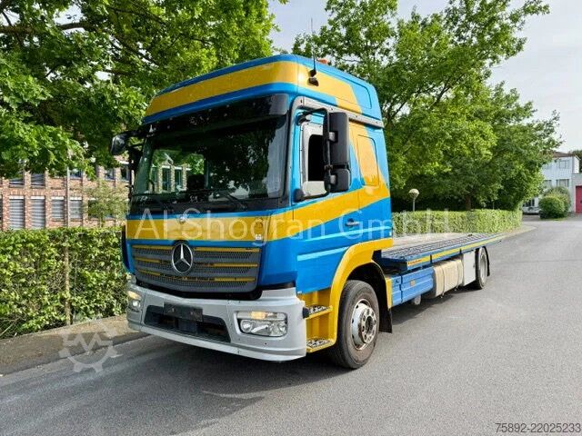 Autotransporter Mercedes-Benz Atego 1528 Autotransport Seilwinde/Eu6/Wasserve...