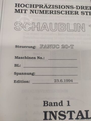 Precision turning lathe Schaublin 125 CCN