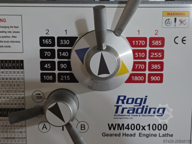 Leit-/Zugspindeldrehmaschine Rogi WM400x1000