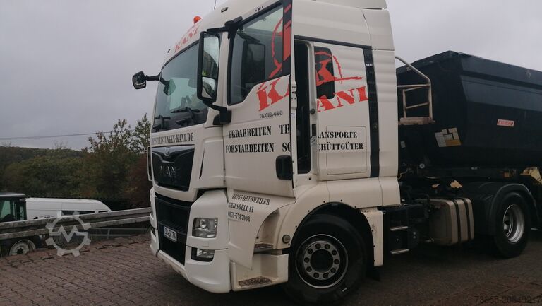 Zugmaschine MAN TGX 18.480 4x2 BLS WITH TIPPER HYDRAULIC AND GOOD TIRES