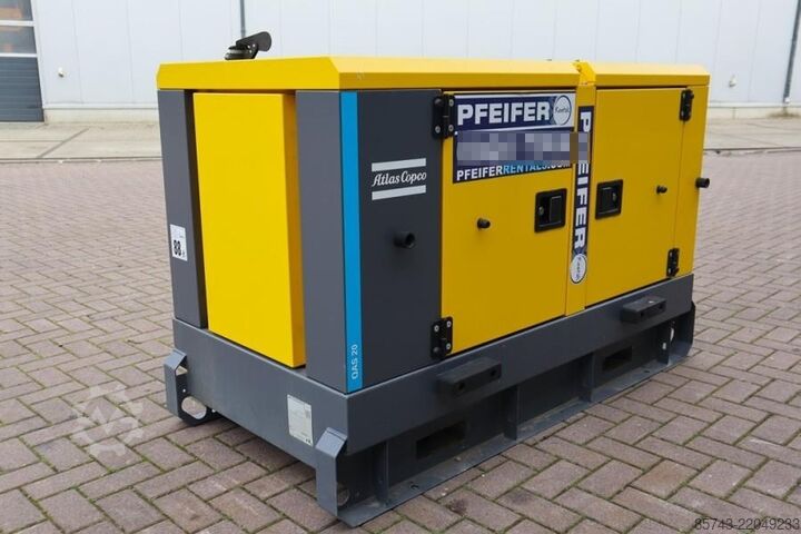 Generator set Atlas Copco QAS 20 S5 Valid Inspection, 17 kVA, Also Available