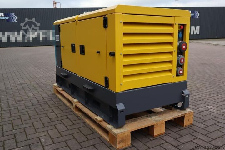 Generator set Atlas Copco QAS 40 ST3 Valid inspection, Diesel, 40 kVA