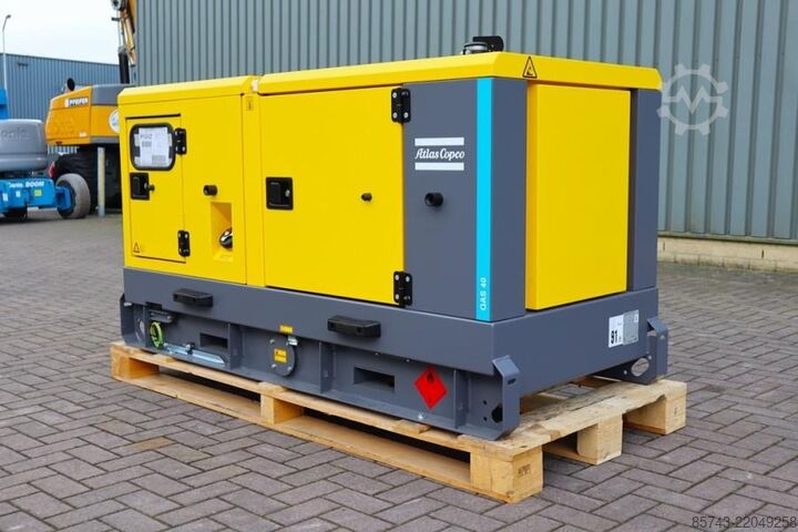 Generator set Atlas Copco QAS 40 ST3 Valid inspection,  Diesel, 40 kVA
