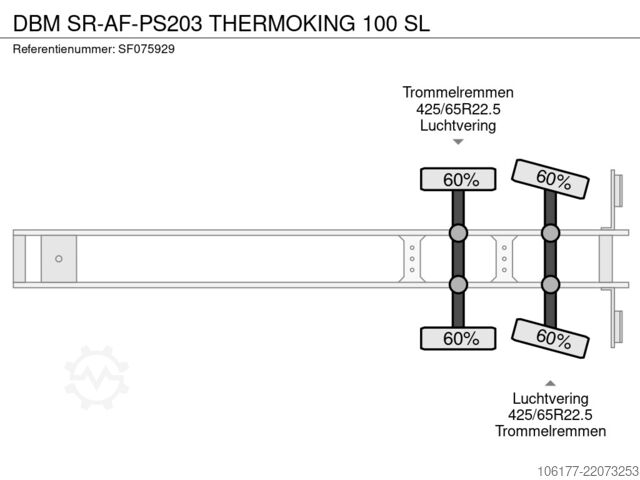 Refrigerated/frozen transport DBM SR-AF-PS203 THERMOKING 100 SL