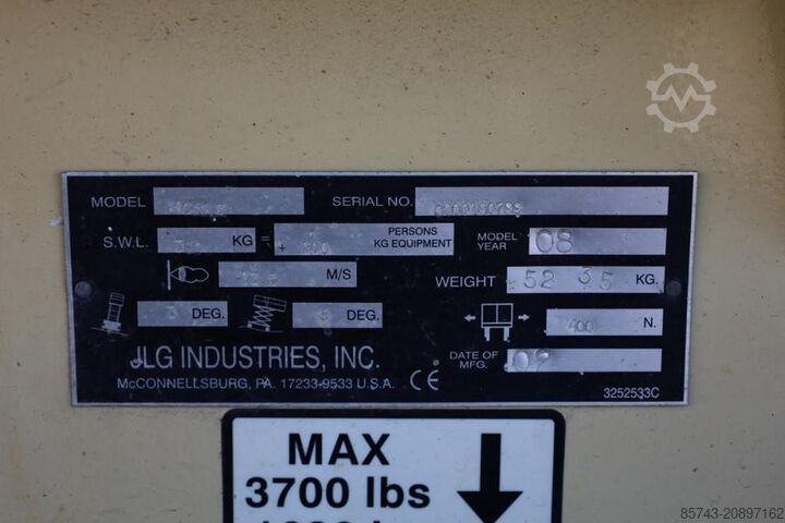 Scissor lift JLG 4069LE Electric, 14.2m Working Height, 360kg Capac