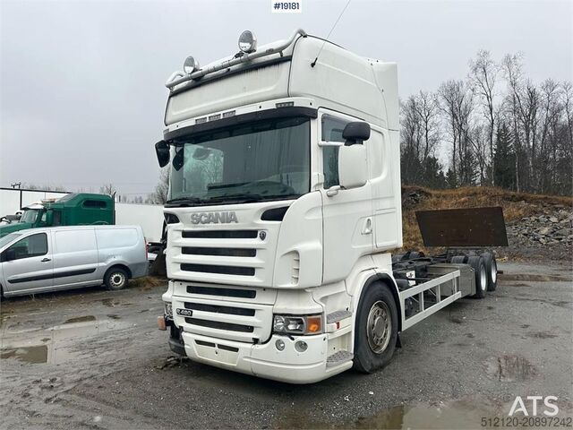Chassis cab Scania R480 6x2 w/ Zepro lift. Rep. object.