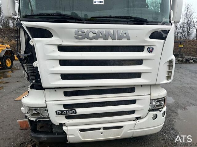 Chassis cab Scania R480 6x2 w/ Zepro lift. Rep. object.