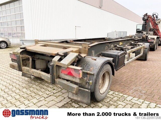 Roll off trailer Hüffermann HSA 18.70 Schlittenabroller