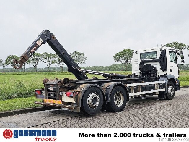 Roll-off tipper truck MAN TGM 26.320/360 6x2-4 BL, Lenk-/Liftachse,