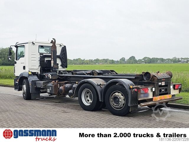 Roll-off tipper truck MAN TGM 26.320/360 6x2-4 BL, Lenk-/Liftachse,