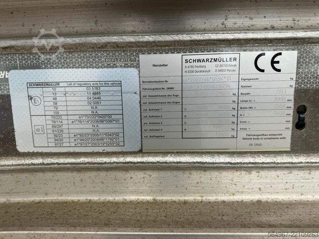 Standard tractor unit DAF XF105.460 + Schwarzmüller Kippaufl.