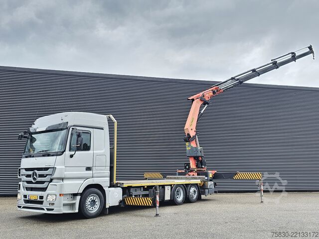 Crane truck Mercedes-Benz ACTROS 2541 6x2 / PALFINGER 42 tm CRANE / KRAN