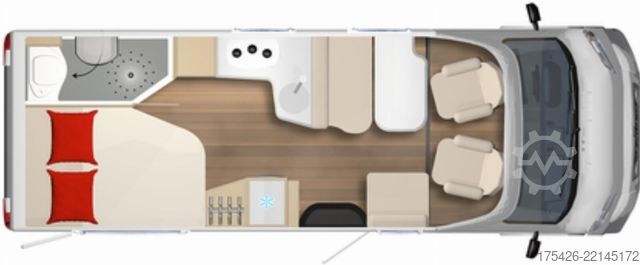 Teilintegriertes Wohnmobil BÜRSTNER Delfin T 660 *Luftfahrwerk*Solar*SAT+TV*