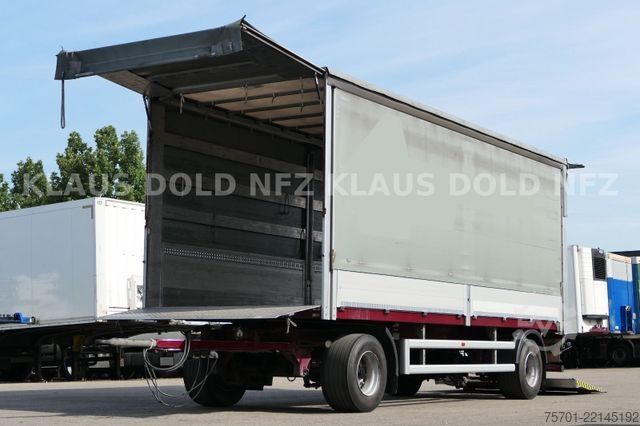 Open trailer with tarp  Galliker ST 2A Durchladesystem Bordwände LBW