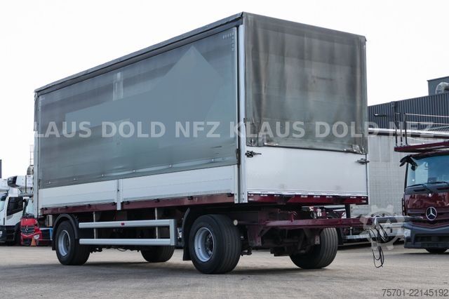 Open trailer with tarp  Galliker ST 2A Durchladesystem Bordwände LBW