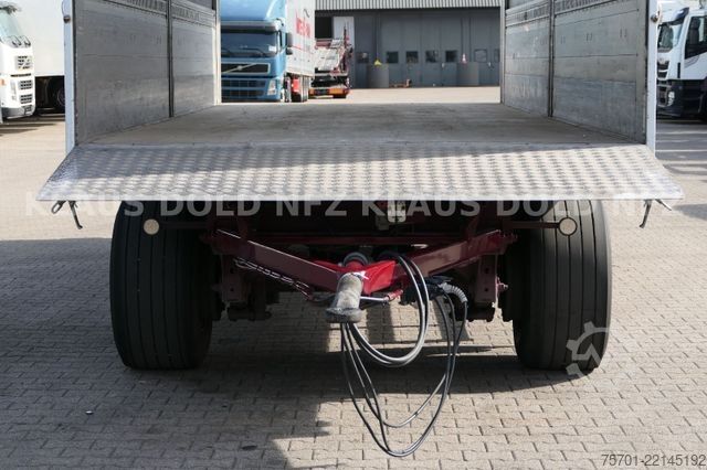 Open trailer with tarp  Galliker ST 2A Durchladesystem Bordwände LBW
