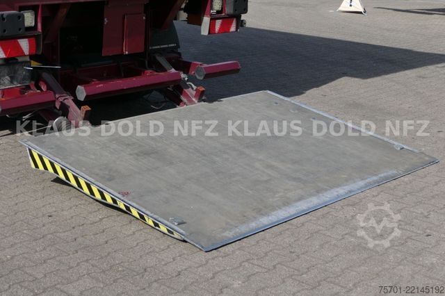 Open trailer with tarp  Galliker ST 2A Durchladesystem Bordwände LBW