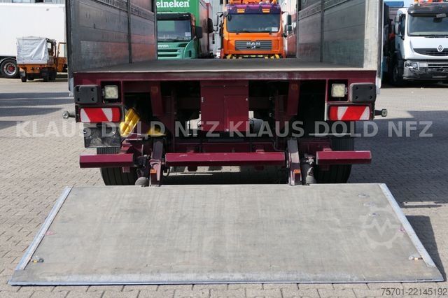 Open trailer with tarp  Galliker ST 2A Durchladesystem Bordwände LBW