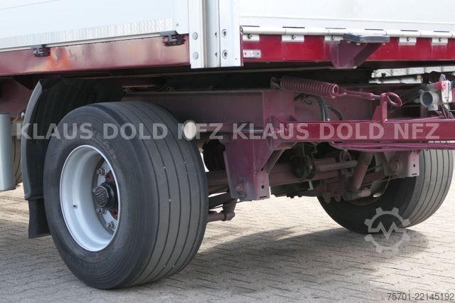 Open trailer with tarp  Galliker ST 2A Durchladesystem Bordwände LBW