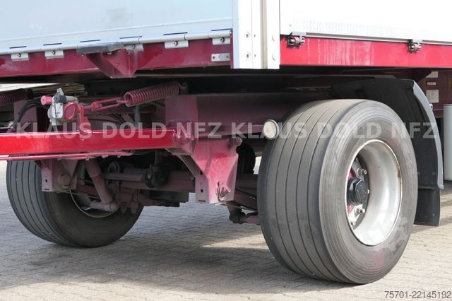 Open trailer with tarp  Galliker ST 2A Durchladesystem Bordwände LBW