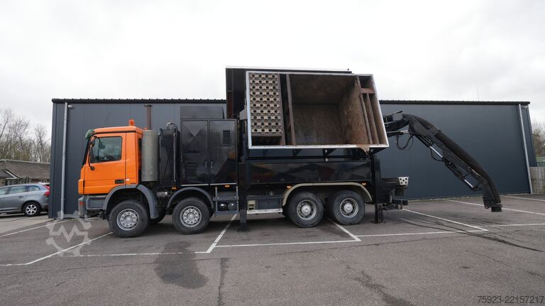 Saugfahrzeug Mercedes-Benz ACTROS 4144 8X4 RSP 10M3 SAUGBAGGER SUCTION VACUUM